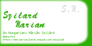 szilard marian business card